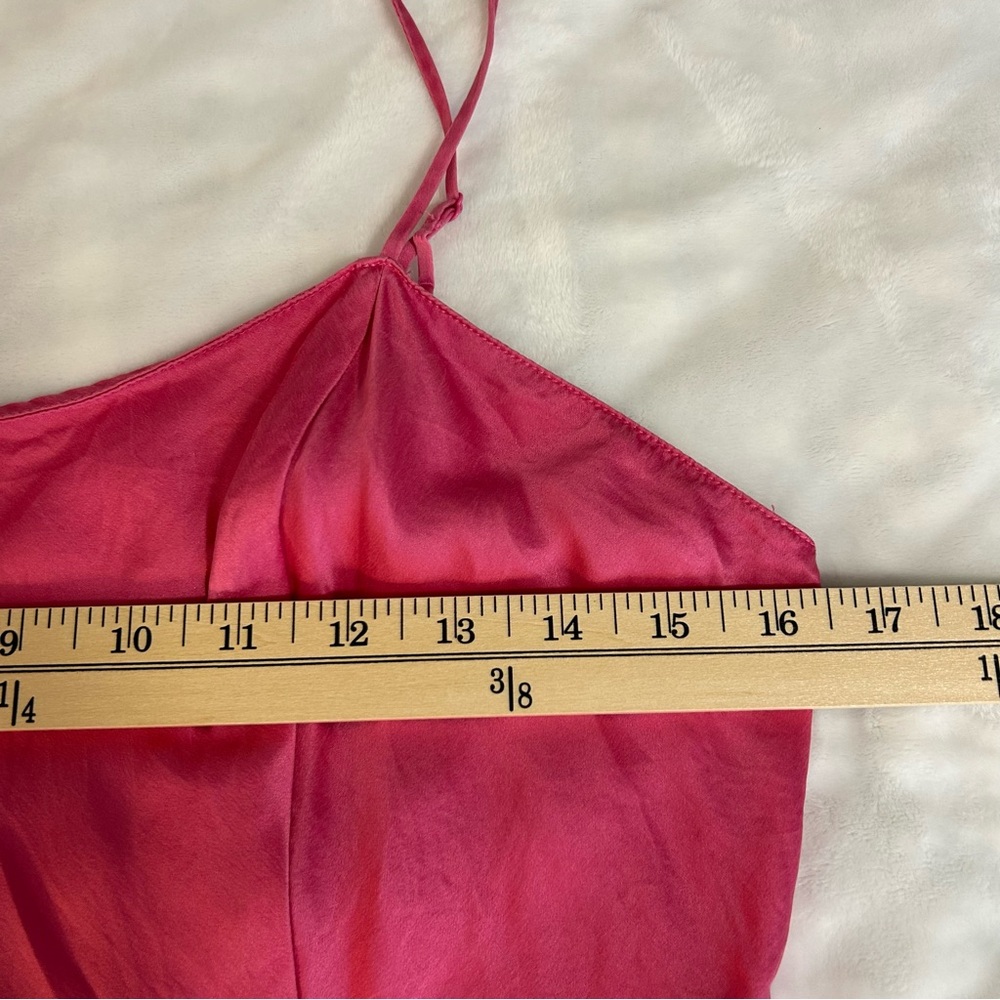 Vintage Victoria's Secret Silk Satin Slip Dress M Coquette Romantic Valentines - Picture 10 of 13